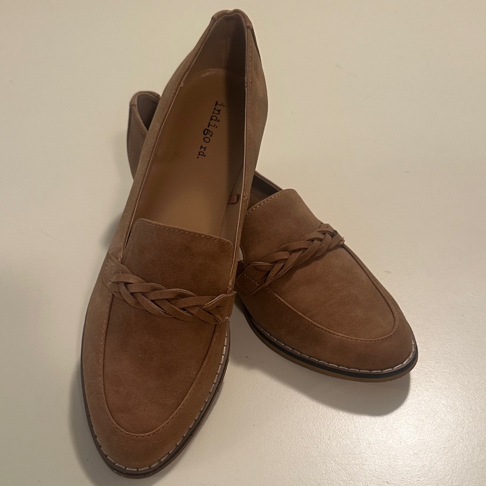 Indigo Tan Suede Loafers